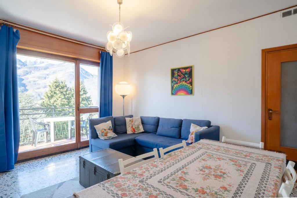 Posezení v ubytování Bellavista - Residence in Barzio center near free ski shuttle