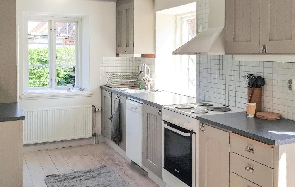 Η κουζίνα ή μικρή κουζίνα στο Nice Apartment In Simrishamn With Wifi