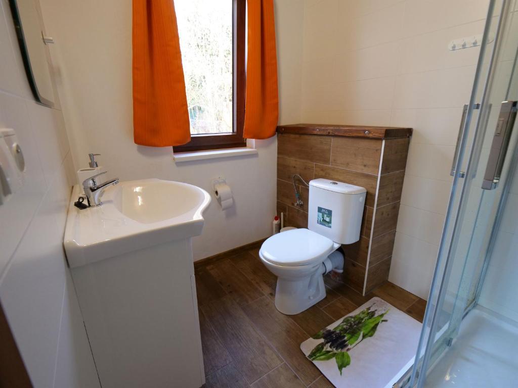 Koupelna v ubytování Apartmány 13 Chata