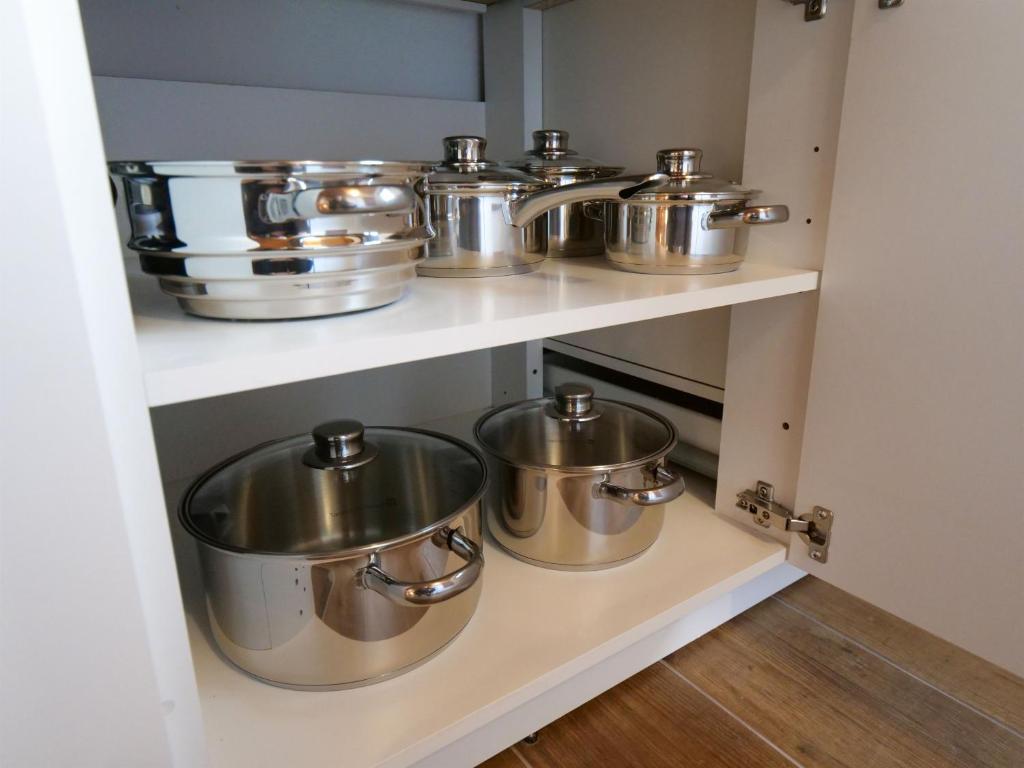 Kuchyň nebo kuchyňský kout v ubytování Apartmány 13 Chata