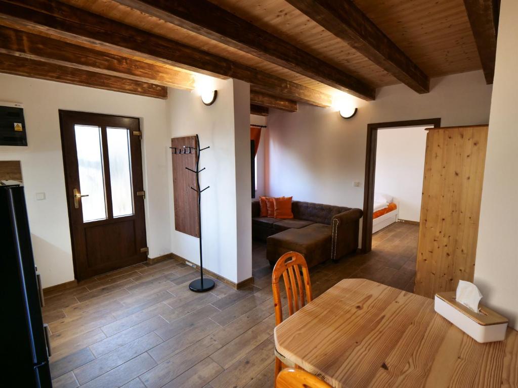 Kuchyň nebo kuchyňský kout v ubytování Apartmány 13 Chata