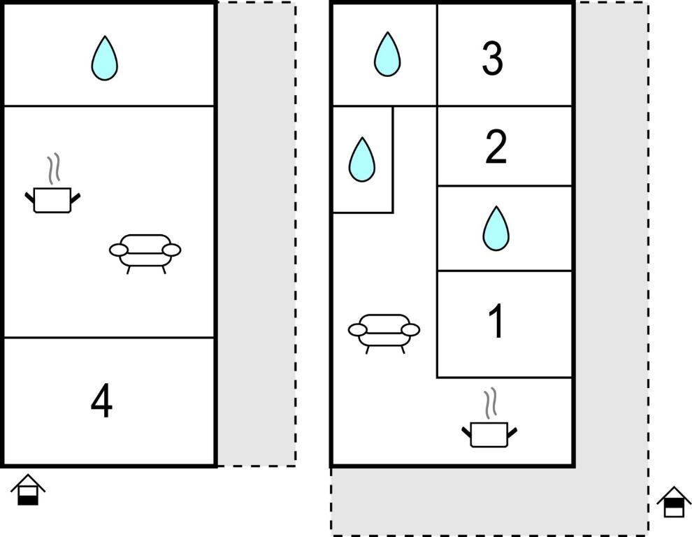 The floor plan of Nice Home In Bassano Romano With Wifi