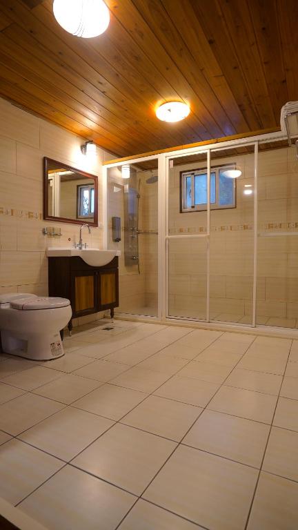 Koupelna v ubytování Ye Jiang Hua Homestay