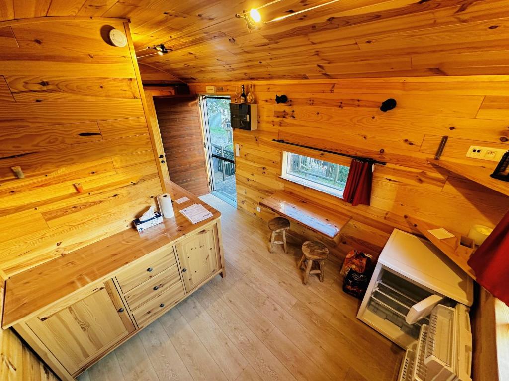 Posezení v ubytování Camping Le Pommier Rustique