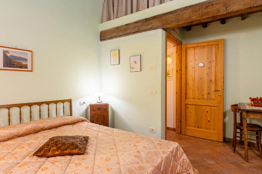 Postel nebo postele na pokoji v ubytování Mulino di Beboli