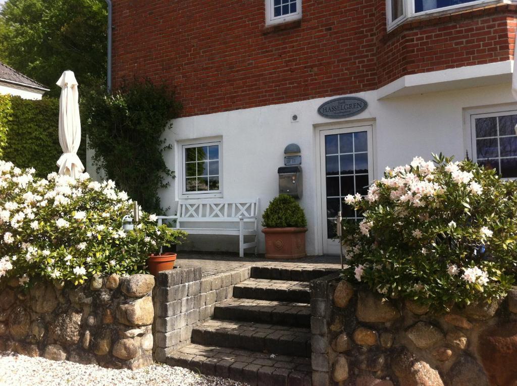 Zahrada ubytování B&B Hasselgren