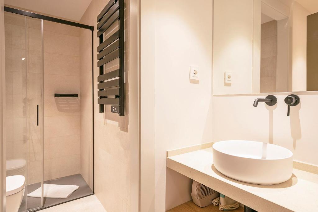 Koupelna v ubytování Luderna - Apartamento con terraza Bonaigua B3 Toran