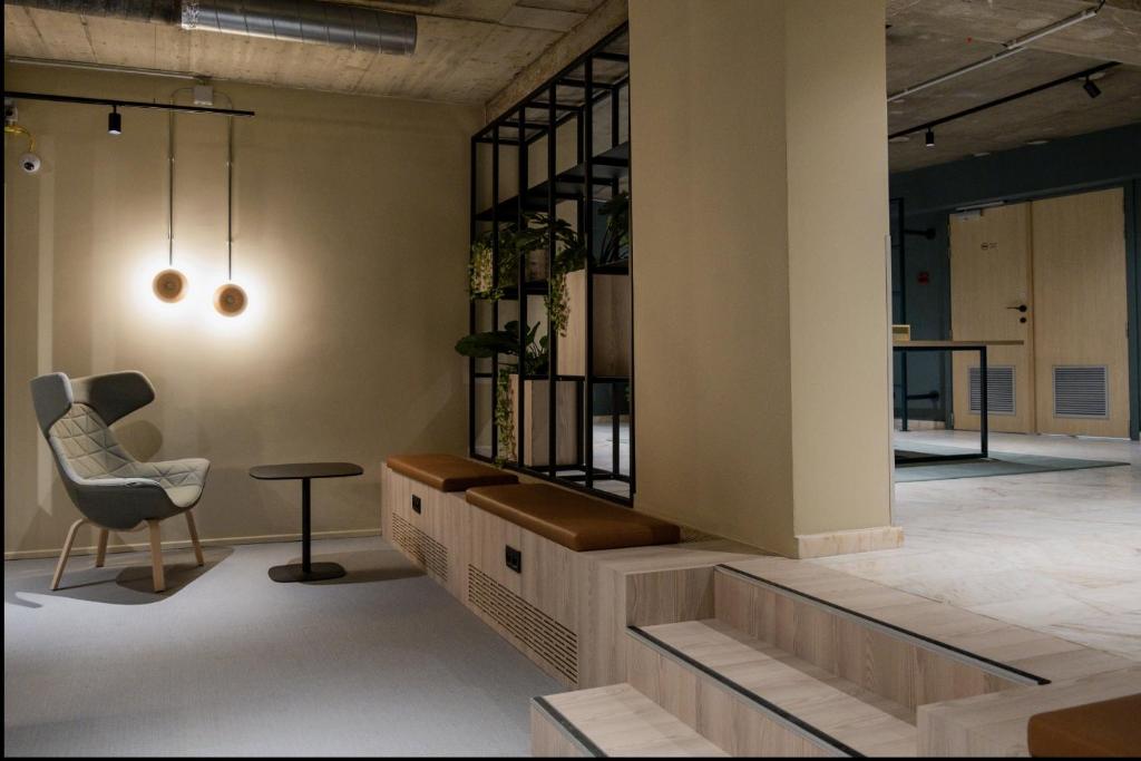 Posezení v ubytování Citybox Brussels