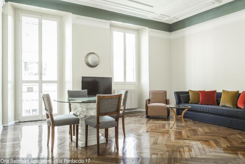 Część wypoczynkowa w obiekcie Brera Apartments