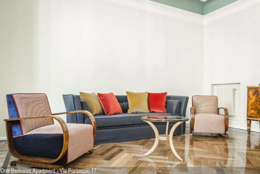 Część wypoczynkowa w obiekcie Brera Apartments