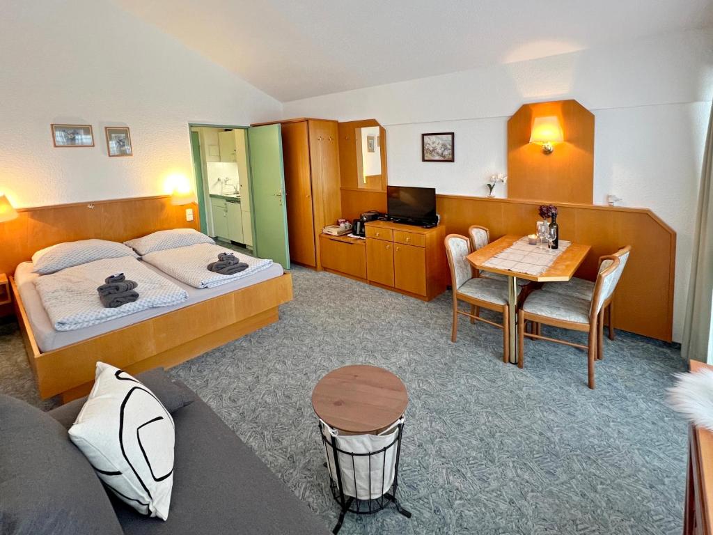 Postel nebo postele na pokoji v ubytování Apartman Mitterdorf