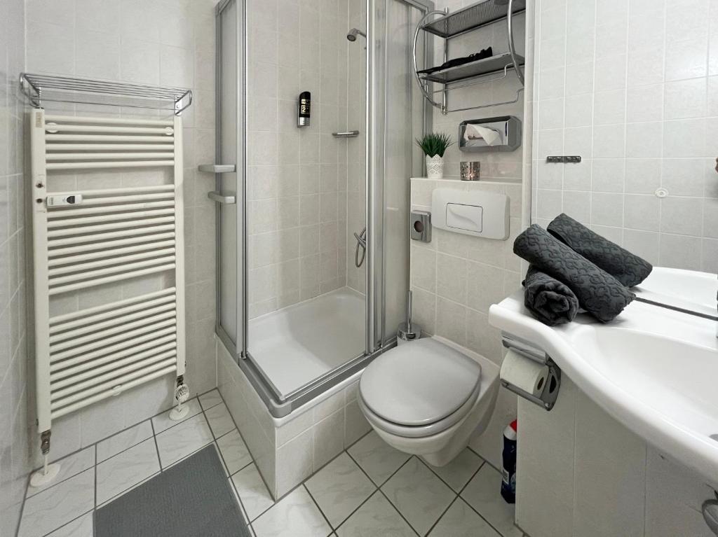 Koupelna v ubytování Apartman Mitterdorf