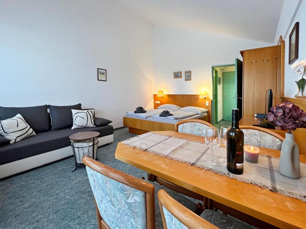 Postel nebo postele na pokoji v ubytování Apartman Mitterdorf