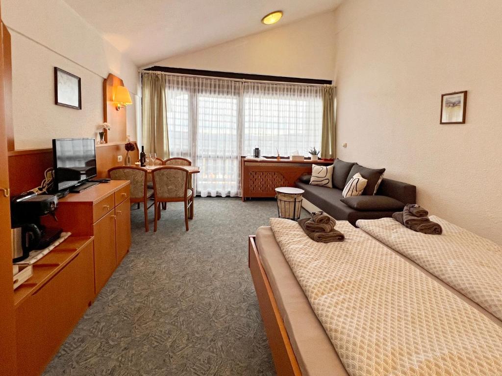 TV a/nebo společenská místnost v ubytování Apartman Mitterdorf
