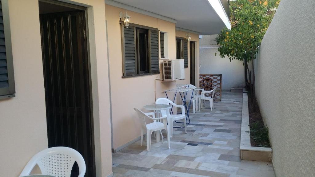 Patio nebo venkovní prostory v ubytování Rachel Hotel