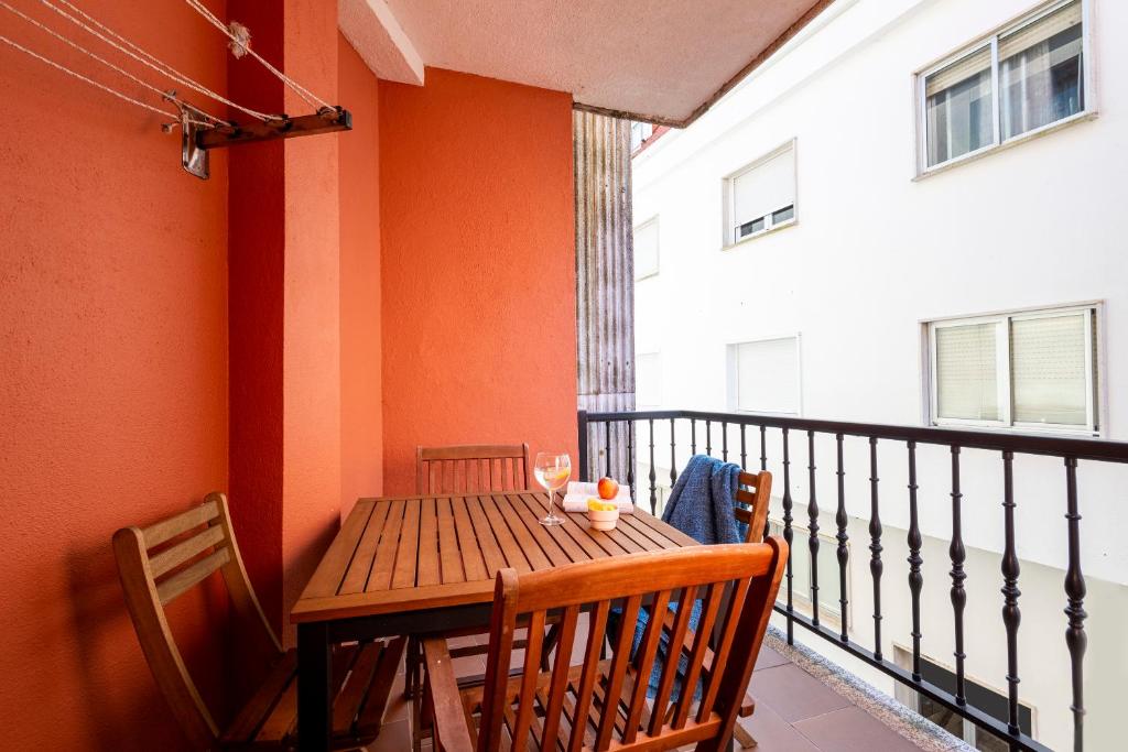 Balkón nebo terasa v ubytování Apartamento turístico 3 habitaciones a 140m playa Caneliñas Portonovo 101