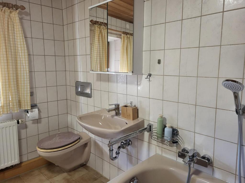 Koupelna v ubytování Gasthaus Staufenbrücke