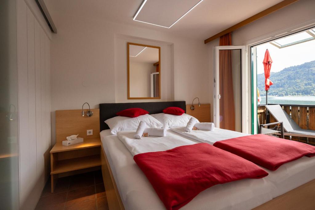 Postel nebo postele na pokoji v ubytování Villa Marienhof