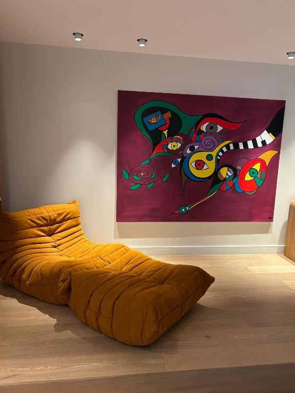 Posezení v ubytování B&B De Alffarhoeve