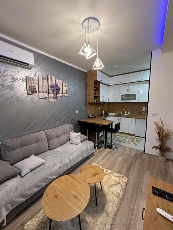 Kuchyň nebo kuchyňský kout v ubytování Ana apartman