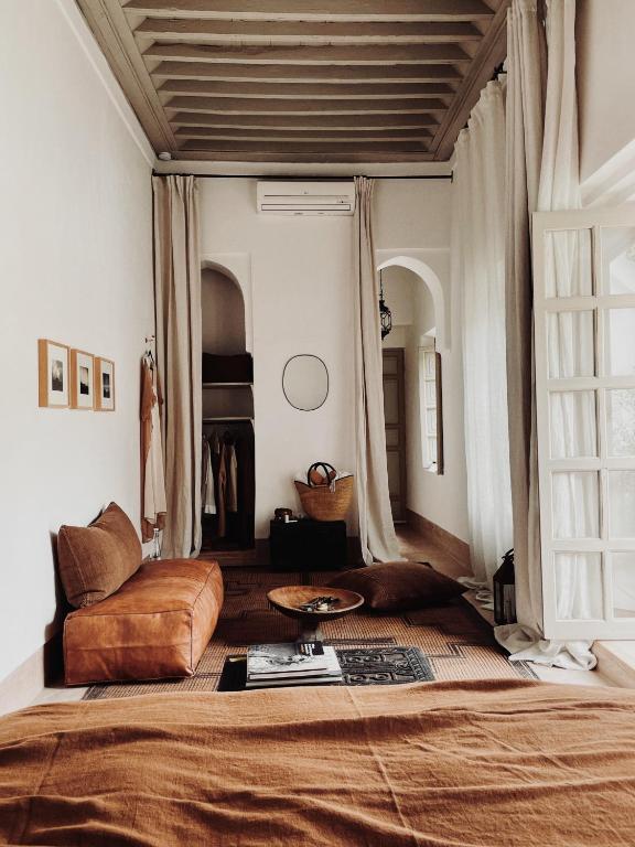 Posezení v ubytování Riad Berbère Marrakech