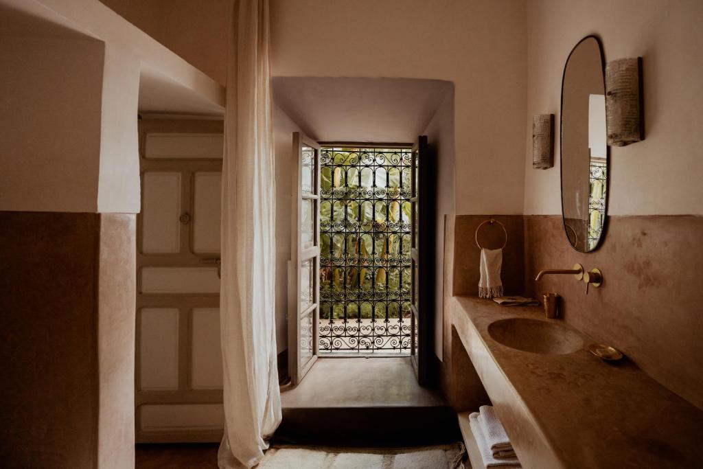 Koupelna v ubytování Riad Berbère Marrakech