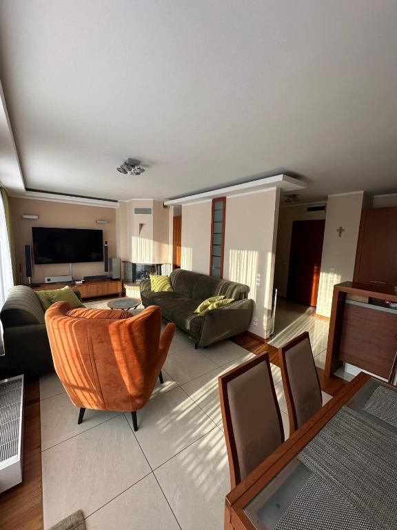 Część wypoczynkowa w obiekcie Apartament Panorama Ustronia