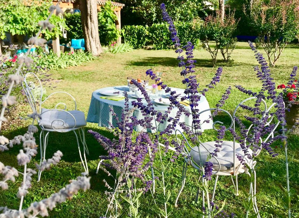 Zahrada ubytování Le Relais des Anges