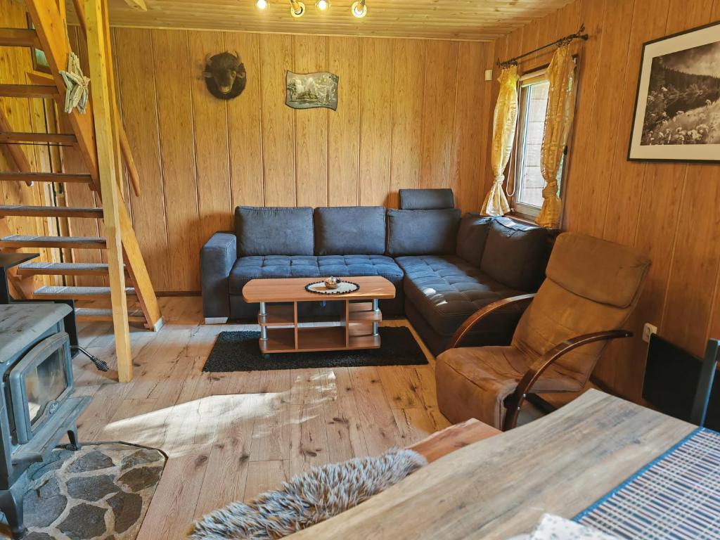 A seating area at Chata Stella