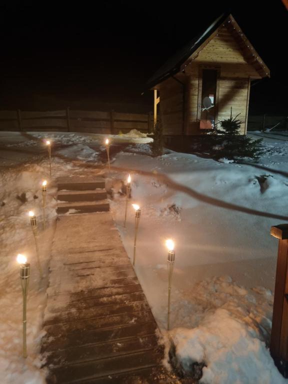Domki na Zagroniu v zime