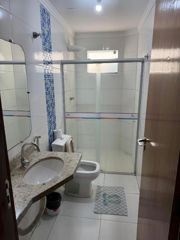 Koupelna v ubytování Hotel Serra do Rio