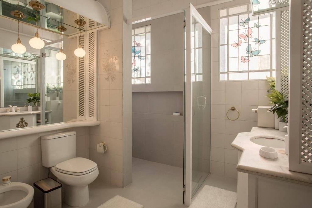 Koupelna v ubytování Casa Corbellani