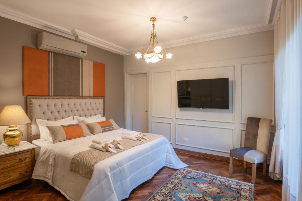 Postel nebo postele na pokoji v ubytování Casa Corbellani