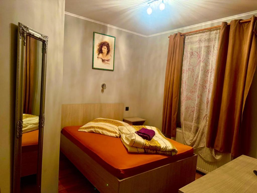 Postel nebo postele na pokoji v ubytování Dodi house