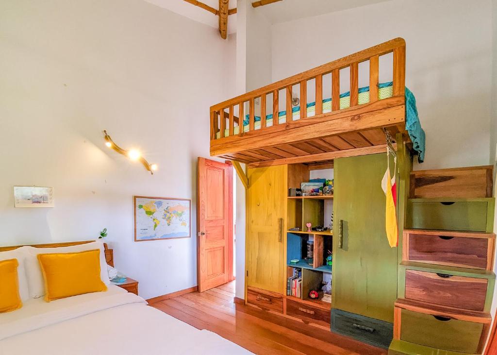 Postel nebo postele na pokoji v ubytování Finca Buenavista