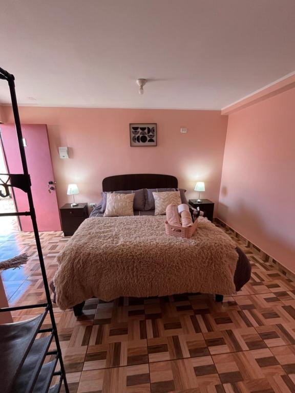 Letto o letti in una camera di Hostal el hermanito