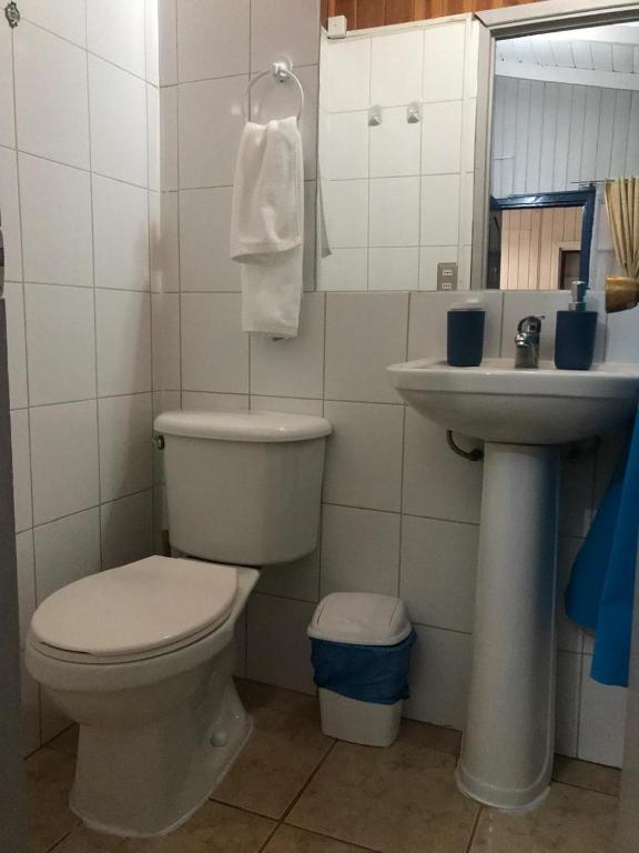 Koupelna v ubytování Hostal Maravillas del Sur