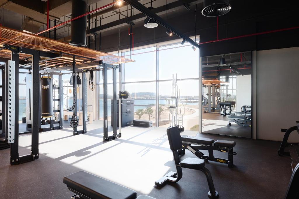 Das Fitnesscenter und/oder die Fitnesseinrichtungen in der Unterkunft The OQ