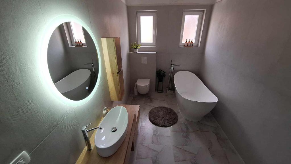 Koupelna v ubytování Kosante - luxury apartment - 150 m2 with fitness room
