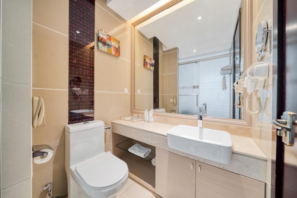 Koupelna v ubytování Dayhello Hotel Shenzhen Shekou
