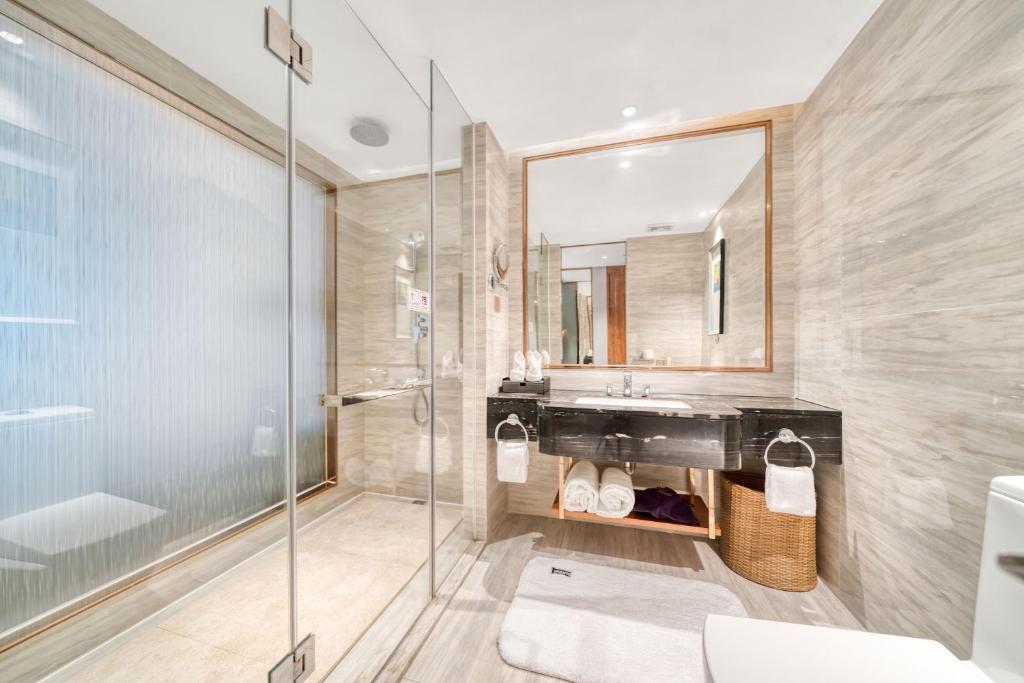 Koupelna v ubytování Dayhello Hotel Shenzhen Shekou
