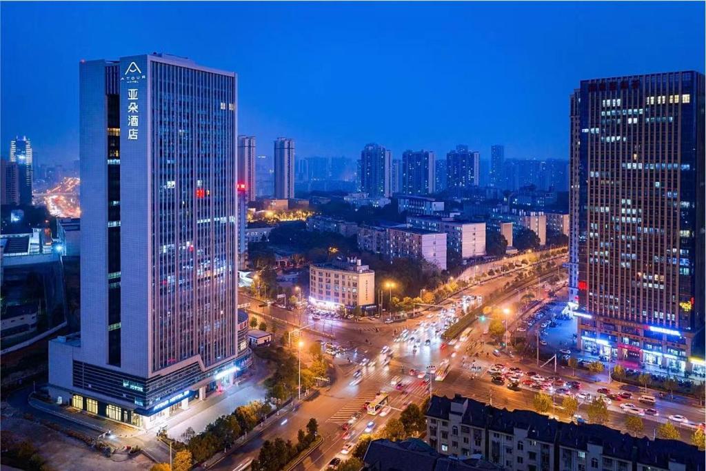 Linna Changsha Shi üldine vaade või majutusasutusest Atour Hotel Changsha Xiyingmen Fancheng pildistatud vaade