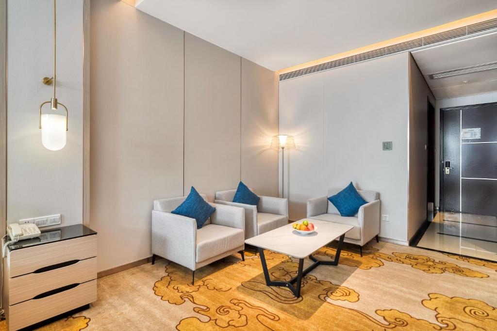 Posezení v ubytování Dayhello Hotel Shenzhen Shekou