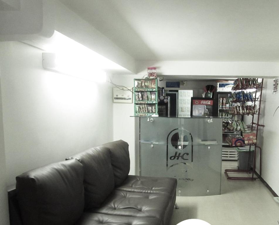 Kuchyň nebo kuchyňský kout v ubytování Hotel del Comercio