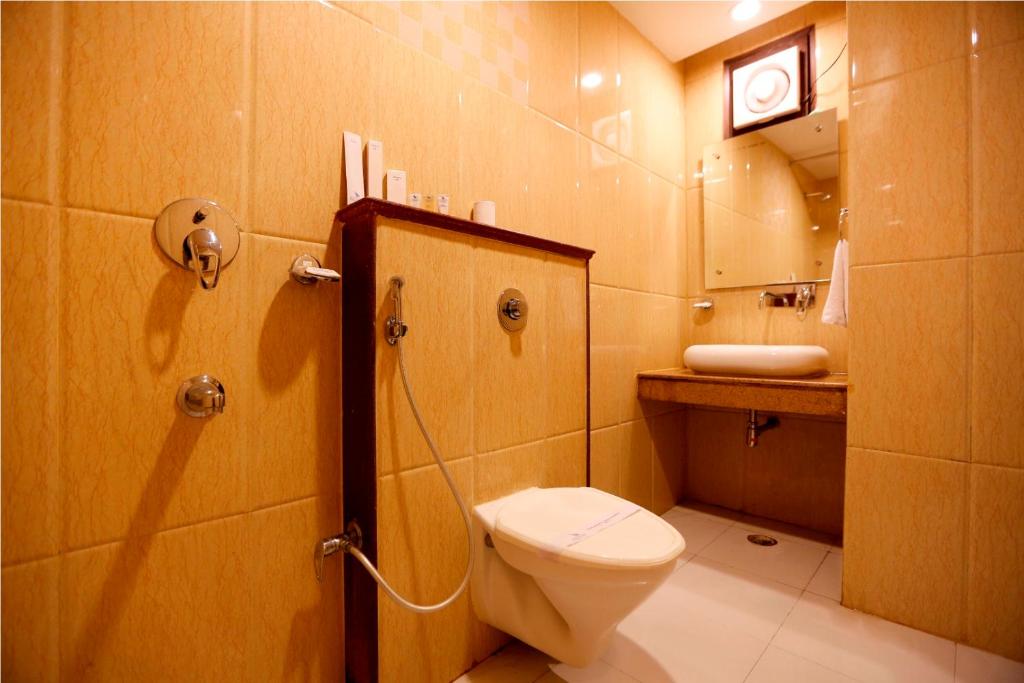 Koupelna v ubytování Airport RTS HOTEL