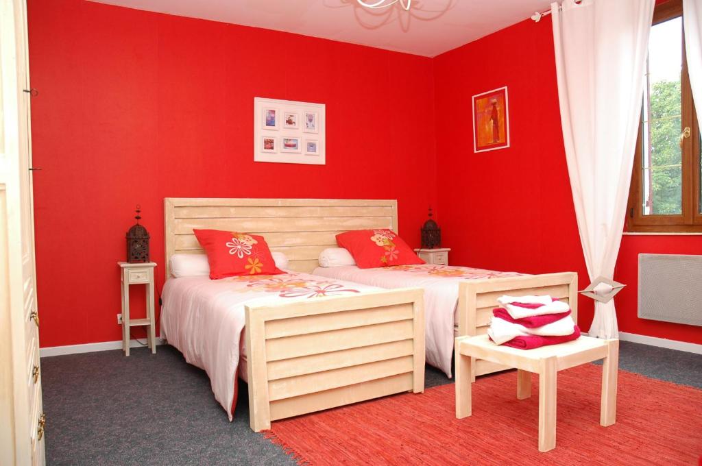 La Palombiere - Chambre Jumelle Avec Salle De Bain Privée