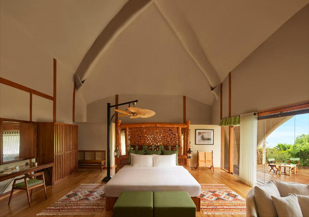 Letto o letti in una camera di Uga Chena Huts - Yala - All Inclusive