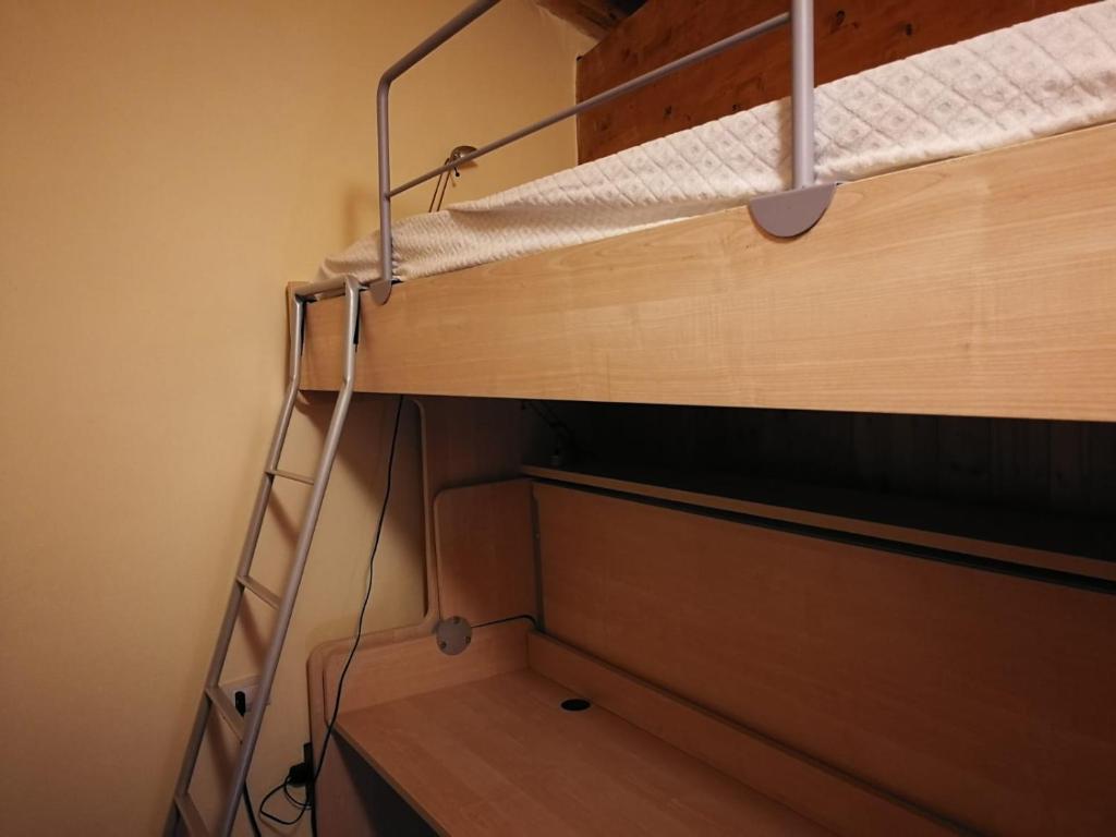 Palanda nebo palandy na pokoji v ubytování Residence Dei Walser