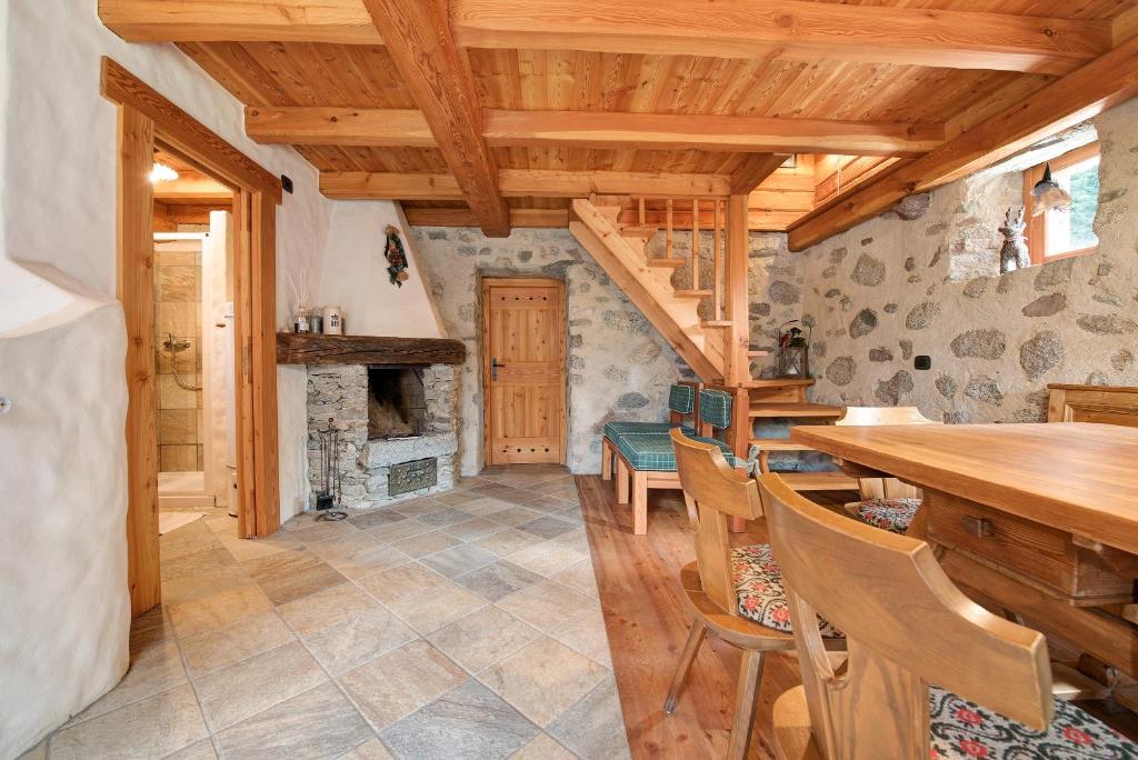 Posezení v ubytování Chalet Bio Wild