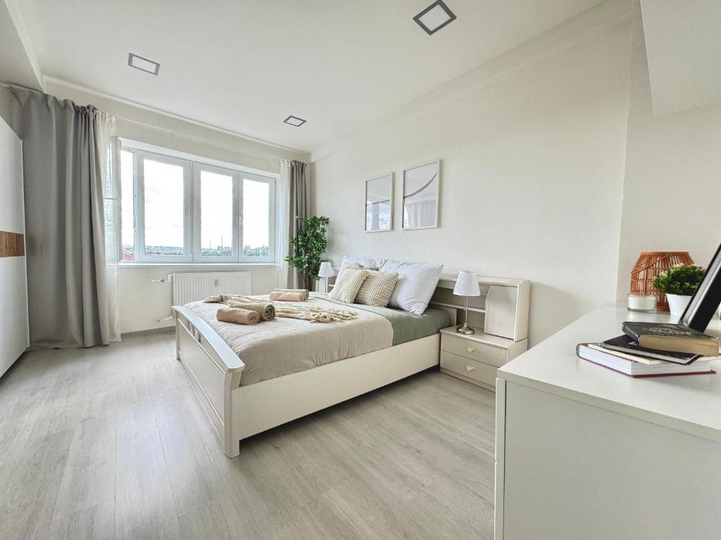 Posezení v ubytování Modern Apartment City Hideaway